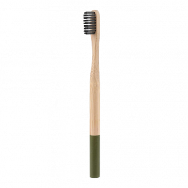 Зубная щетка из натурального бамбука черная