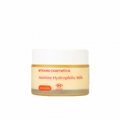 Жасминовое гидрофильное молочко для снятия макияжа «JASMINE HYDROPHILIC MILK» Amoveo