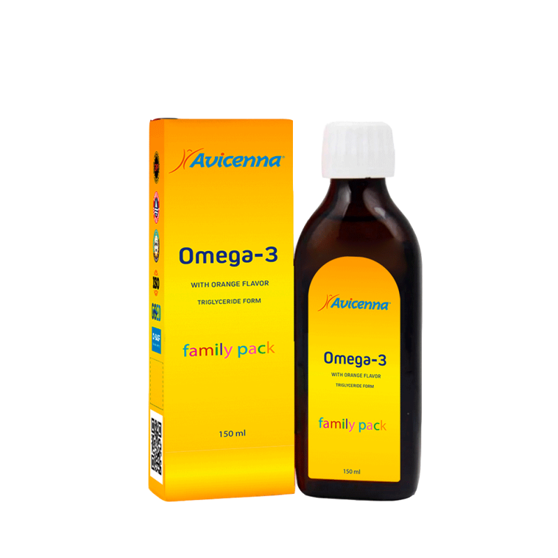 Омега-3 жидкая для всей семьи "Со вкусом апельсина" Авиценна