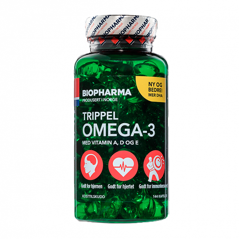 Тройная Омега-3 Trippel в капсулах 144 шт Biopharma