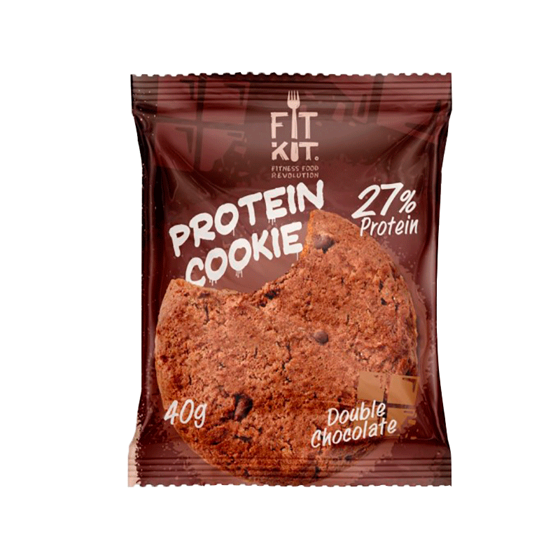 Протеиновое печенье "Двойной шоколад" FitKit