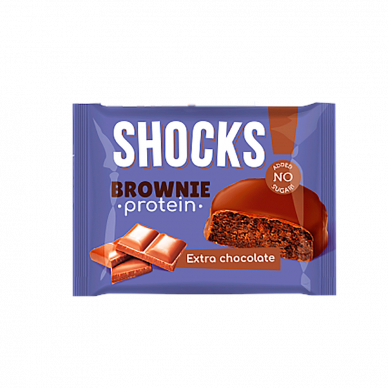 Брауни "Shocks" Двойной шоколад FitnesShock