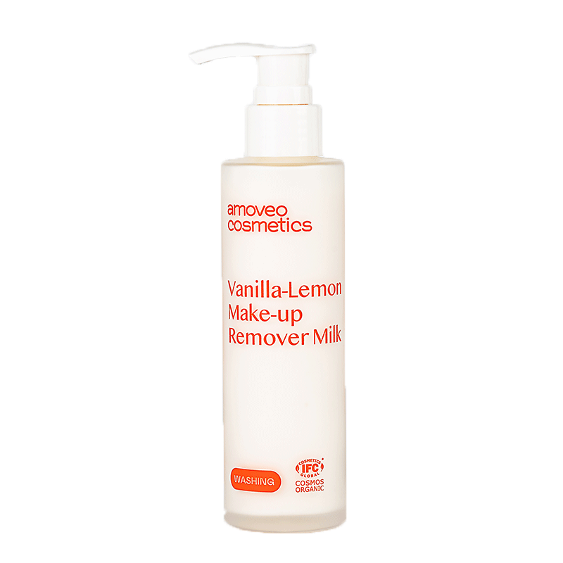 Очищающее лимонно-ванильное молочко «VANILLA-LEMON MAKE-UP REMOVER MILK» Amoveo