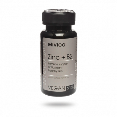 Цинк и Витамин В2 (60 капсул) Elivica