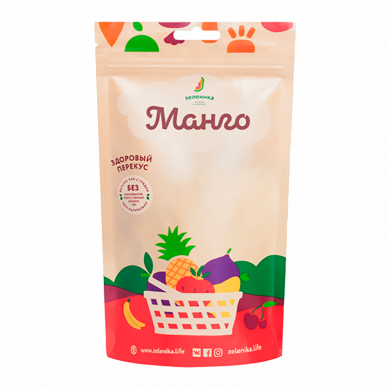 Фруктовый здоровый перекус "Манго" Зеленика